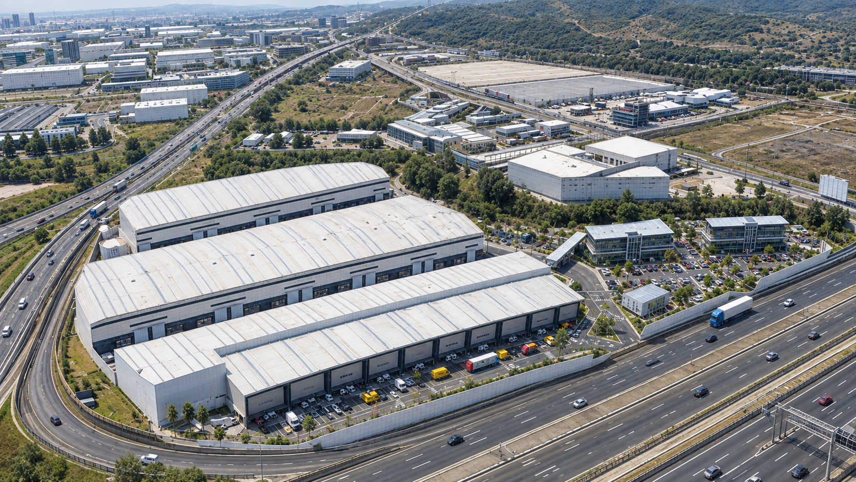 Render ilustrativo de C57 Business Park · Nave LA 01