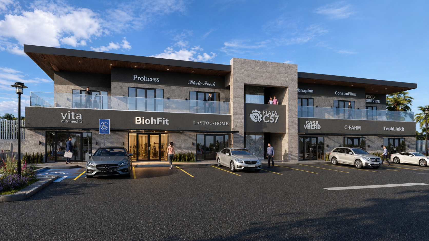 Render ilustrativo de C57 Business Park · Local L 13 — Planta alta